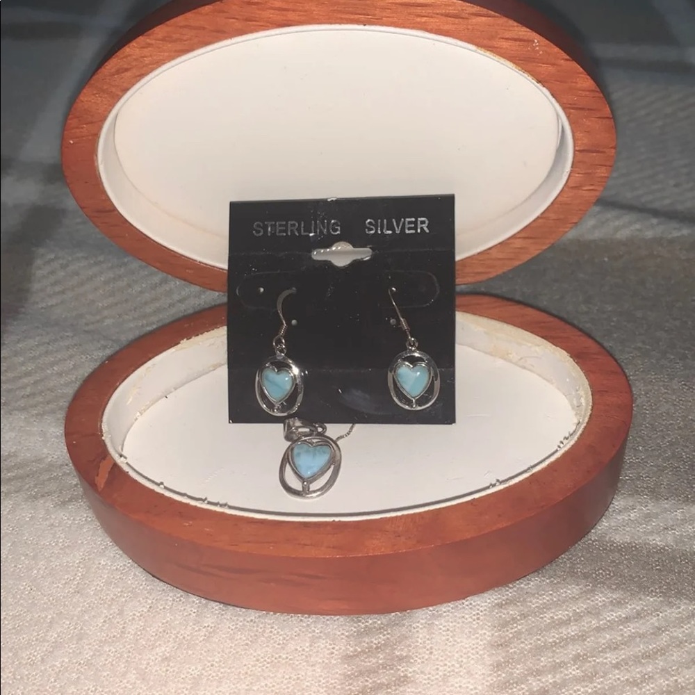 Sterling Silver Blue Earrings